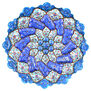 Large minakari plate - assorted