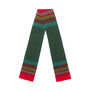 Red and green wool scarf