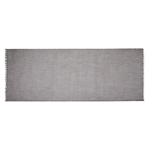 Pebble grey merino scarf by Kashmir Loom