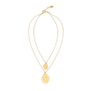 Double teardrop layer necklace by Fotini Liami&nbsp;