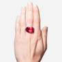 Ombre Hotlips ring by Solange