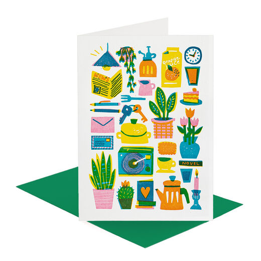 House plants greeting card