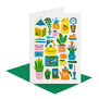 House plants greeting card