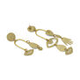 Asymmetric brass earrings by Sibilia