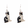 Black and white cat earrings by And Mary&nbsp;