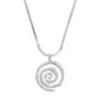 Spiral pendant necklace