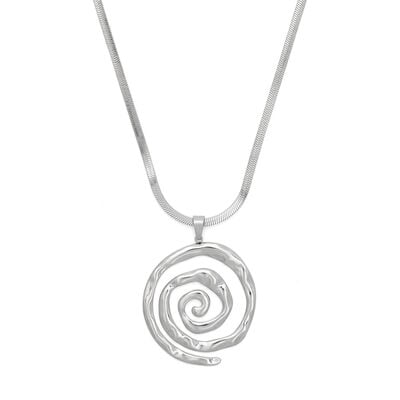 Spiral pendant necklace