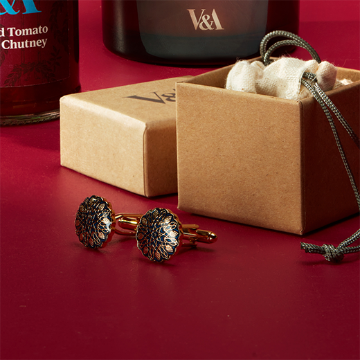 Mughal enamel cufflinks by Azga