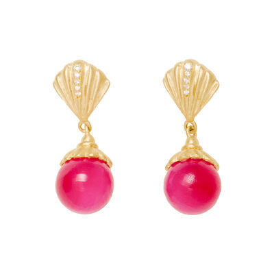 Fuchsia chalcedony earrings by Carousel Jewels