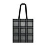 White plaid tote bag