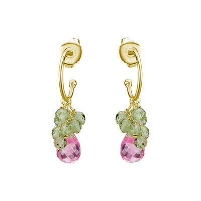 Grape cluster earrings by Mounir