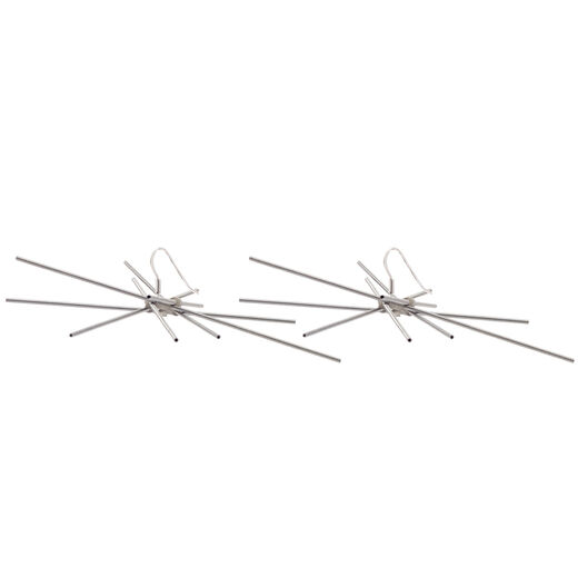 Stainless steel spike earrings by Rosalba Galati