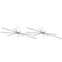 Stainless steel spike earrings by Rosalba Galati