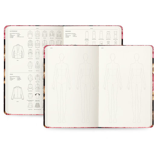 Schiaparelli: Fashion Becomes Art A4 fashionary sketchbook