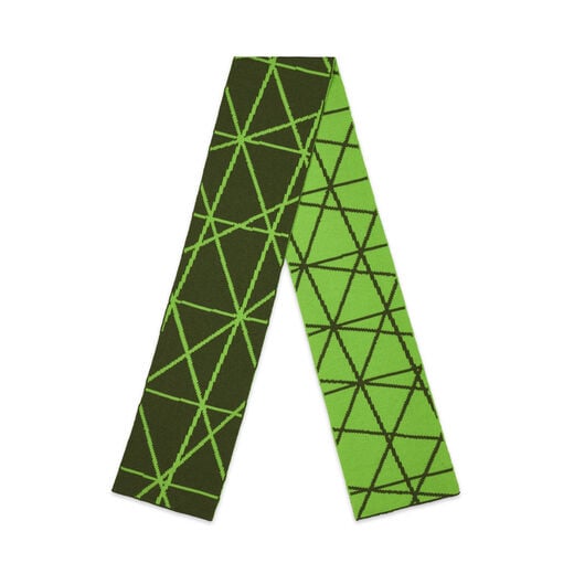 V&A East green scarf by Ingmarson