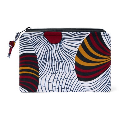 Ewa wax print cotton pouch
