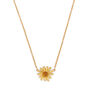 Yellow daisy pendant necklace by Michael Michaud