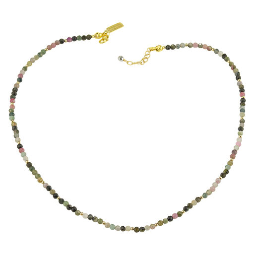 Tourmaline beaded necklace by Mounir