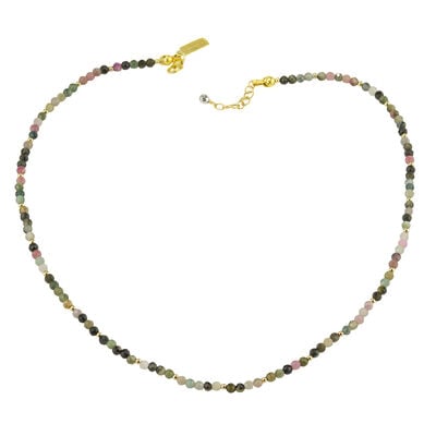 Tourmaline beaded necklace by Mounir