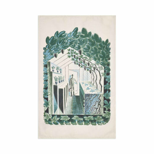 Ravilious 'Grape House' tea towel