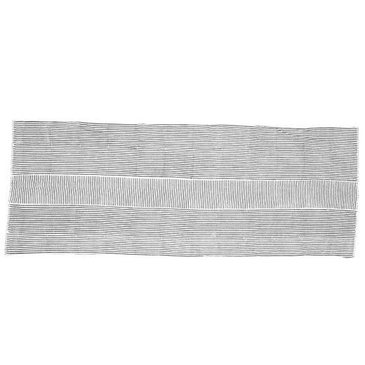 Black and white stripe scarf