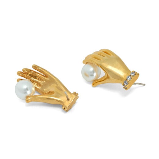 Hand stud earrings