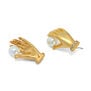 Hand stud earrings