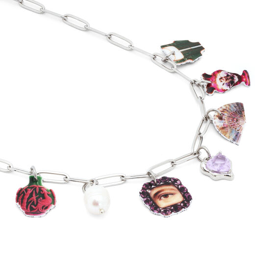 Arcadian Romance charm necklace by Pindex Studio