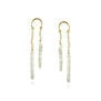 Keshi pearl stud earrings by Mounir