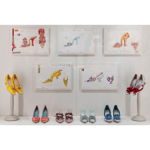 Shoe design by Manolo Blahnik - limited edition print with folio