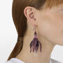 Fuchsia mesh earrings by Sarah Cavender