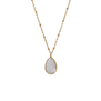 Rock crystal chain necklace by Mirabelle