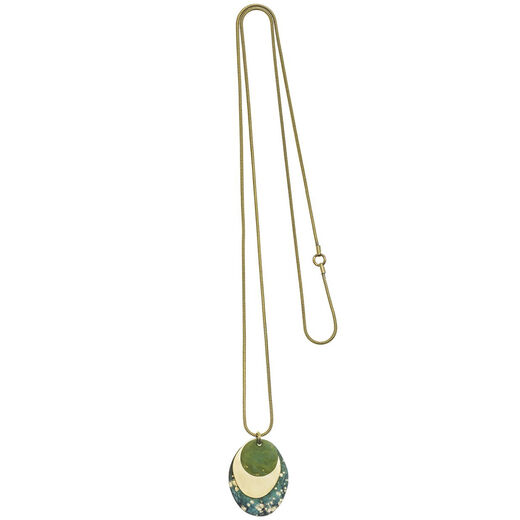 Amazonia oval pendant necklace by Sibilia