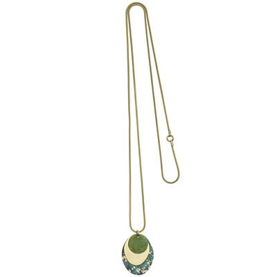 Amazonia oval pendant necklace by Sibilia