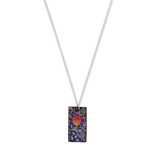 Tulip ceramic pendant necklace