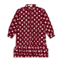 Red ikat cotton shirt