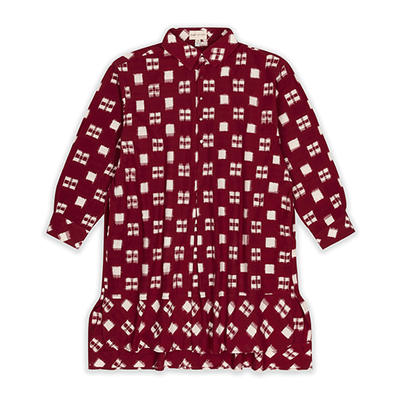 Red ikat shirt