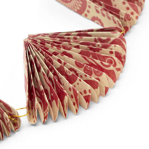 Paper fan garland