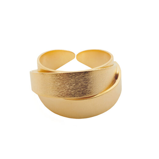 Gold wrap ring by Fo.Be