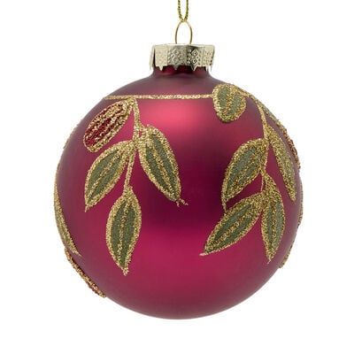 Glass fig bauble