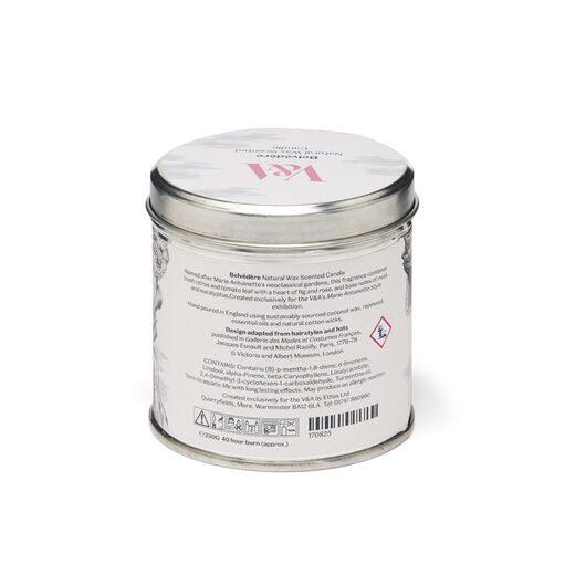 Belv&eacute;d&egrave;re natural tin candle