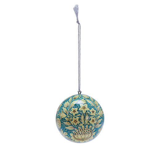 William Morris Sunflower large bauble