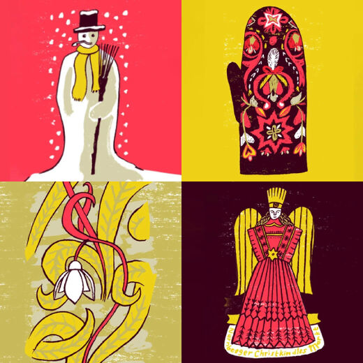 'A V&A Christmas' advent calendar by Alice Pattullo