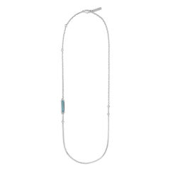 Quartz silver chain necklace by SWEETLIMEJUICE