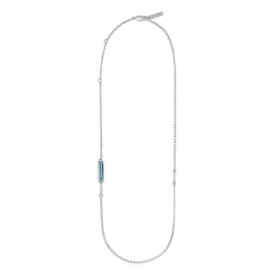 Quartz silver chain necklace by SWEETLIMEJUICE