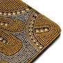 Beaded metallic purse