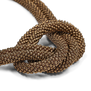 Antique gold glass bead knot necklace