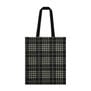 Grey plaid tote bag