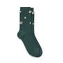 Teal rhinestone cotton socks