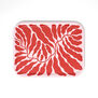 Red leaves serving tray